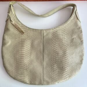 Devi Kroell for Target Hobo Handbag‎ in Gold Faux Snakeskin Metallic Ltd Edtn